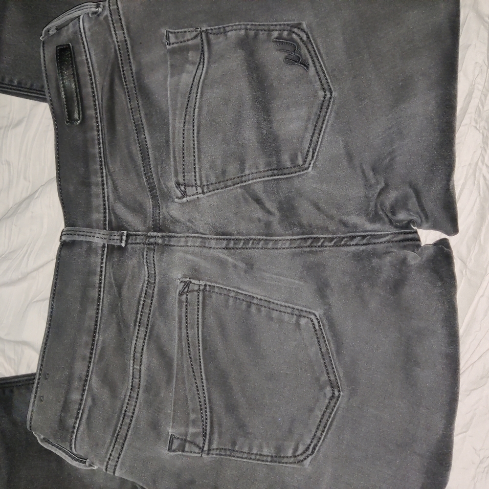 EXPRESS skinny Mia Mid Rise black jeans 6Long
